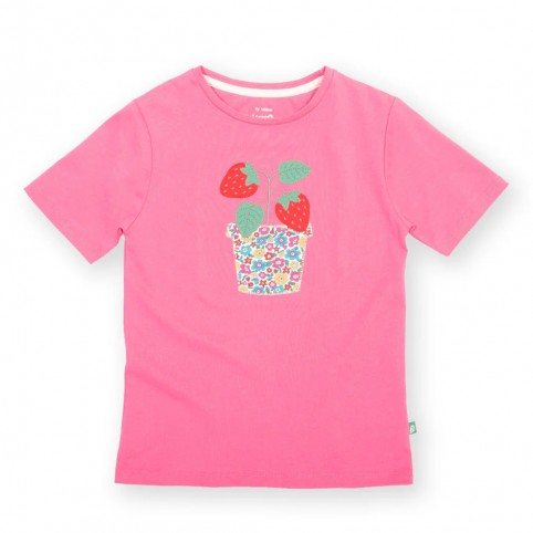 T-Shirt coton bio Fraise