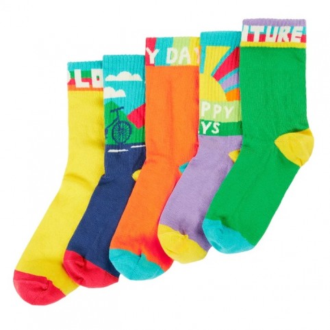 Lot 5 paires chaussettes coton bio Aventure