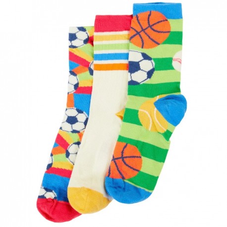 Lot 3 paires chaussettes coton bio Sports