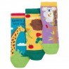 Lot 3 paires chaussettes coton bio Animaux