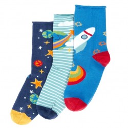 Lot 3 paires chaussettes bambou Space