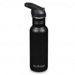 Gourde Inox noir mat bouchon sport 532 ml