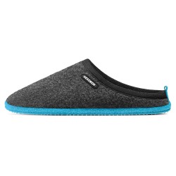 Mules laine Woolpops Bleu