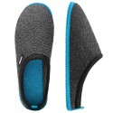 Mules laine Woolpops Bleu