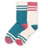 Lot 2 paires coton bio chaussettes  Stripy Sport