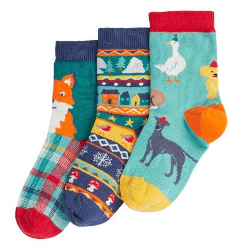 Lot 3 paires chaussettes coton bio Paw-Ty