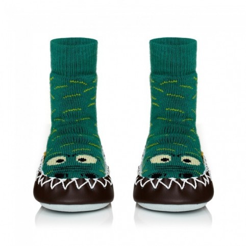 chaussons crocodiles moccis