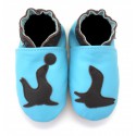 chaussons en cuir souple otarie