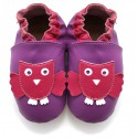 Chaussons Cuir Souple Chouette
