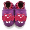 Chaussons Cuir Souple Chouette