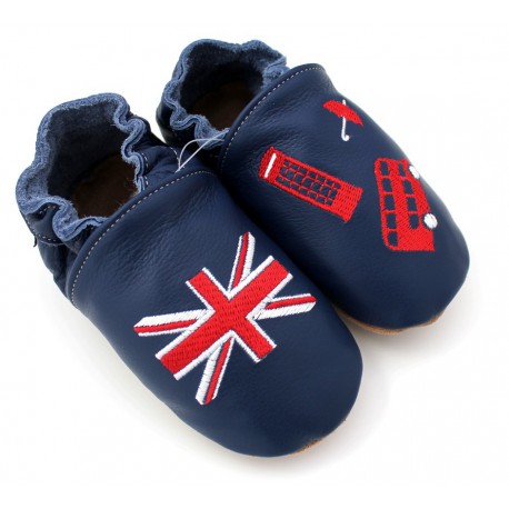 Chaussons cuir souple Anglais