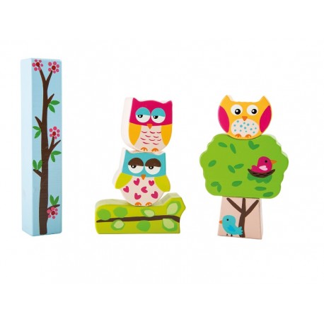 Chouettes bois A Empiler