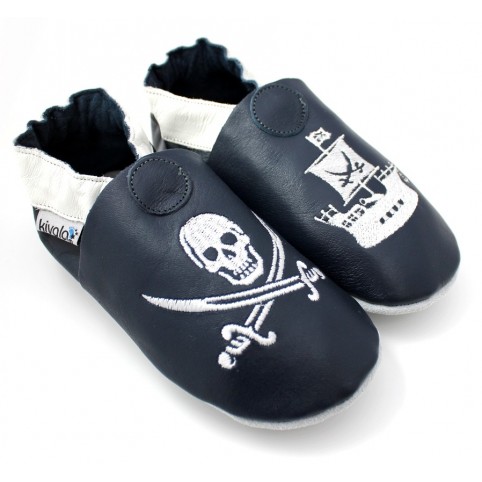 Chaussons cuir souple A l'abordage declasses