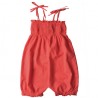 Barboteuse coton bio rouge