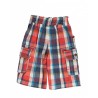 Bermuda coton bio Ecosse rouge