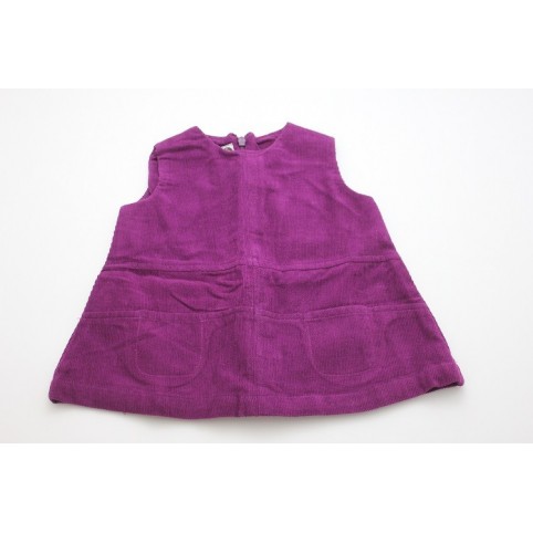 Robe coton bio velours violet