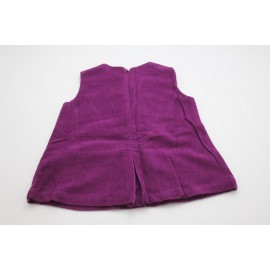 Robe coton bio velours violet