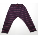 Legging coton bio rayé cerise