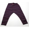 Legging coton bio rayé cerise