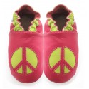 Chaussons cuir souple Hippie