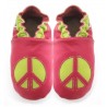 Chaussons cuir souple Hippie