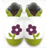 Chaussons cuir souple Petite Violette
