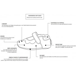 Chaussons souples cuir captain jack