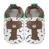 Chaussons souples cuir barry the bear