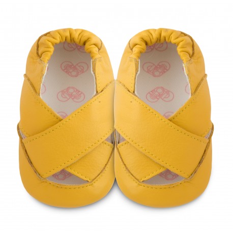 Chaussons souples cuir cosmos