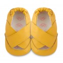 Chaussons souples cuir cosmos