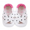 Chaussons souples cuir juno
