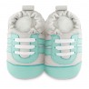 Chaussons souples cuir Aquamarine